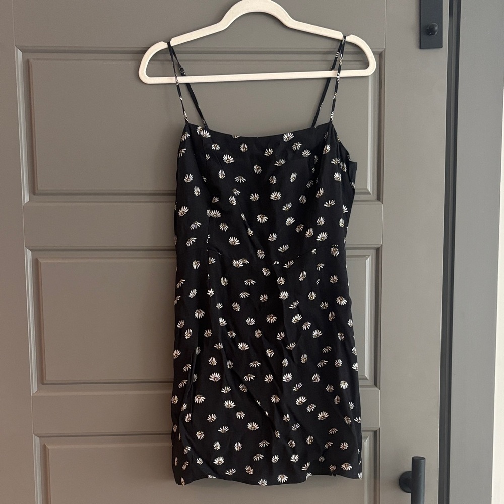 Wilfred Black and White Floral Mini Dress